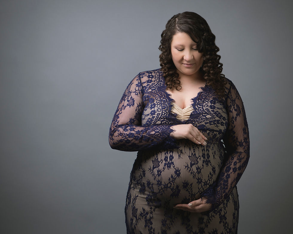 lace maternity gown