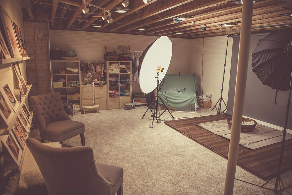 studio image with professional light