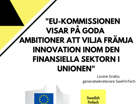 SweFinTechs synpunkter på EU Digital Finance Package