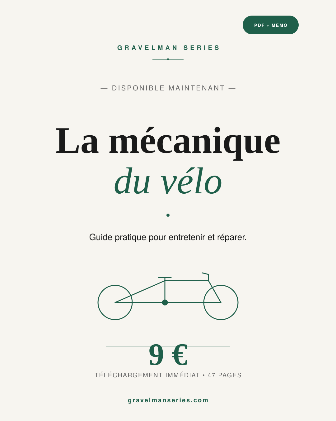 Vue rapprochée d'un vélo gravel en cours de réparation sur un chemin de campagne