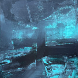 abstract painting by Virginie Munch - decor