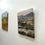 Thumbnail: oil painting on canvas of salt flats at sunset, on the French Riviera
