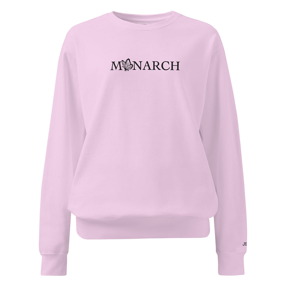 Unisex garment-dyed sweatshirt