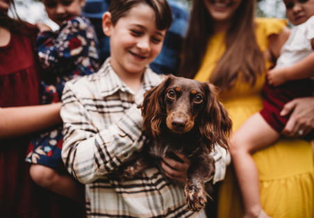 family photo session with dog macon lake macon missouri