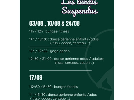Les Lundis Suspendus (Août)