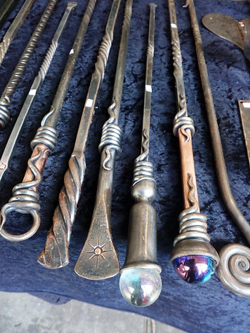 fire pokers .steel and copper