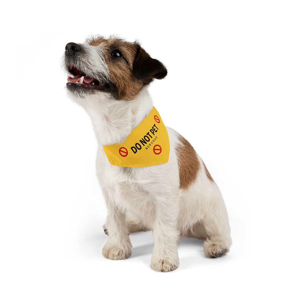 Thumbnail: DO NOT PET - Customizable Collar Bandanna