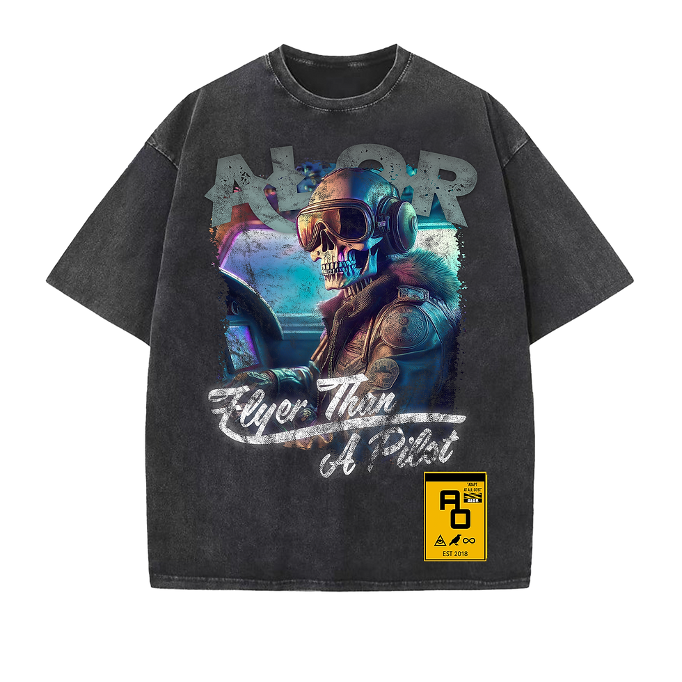 Alor "Flyer Than A Pilot" Vintage Black