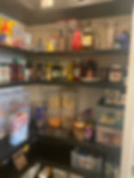 Completed pantry full of goodies