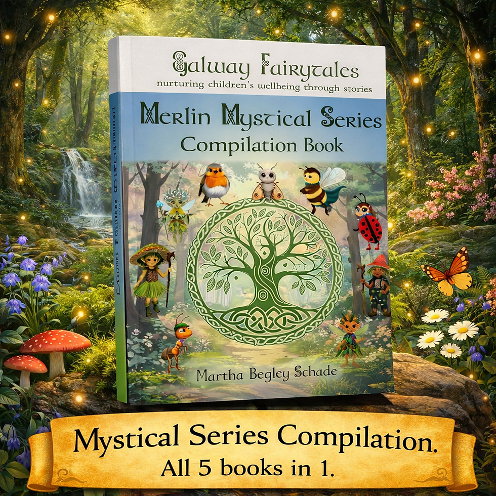 Image of Series Compilation Book For Social Emotional Learning through Irish stories with banner that reads All 5 books in 1