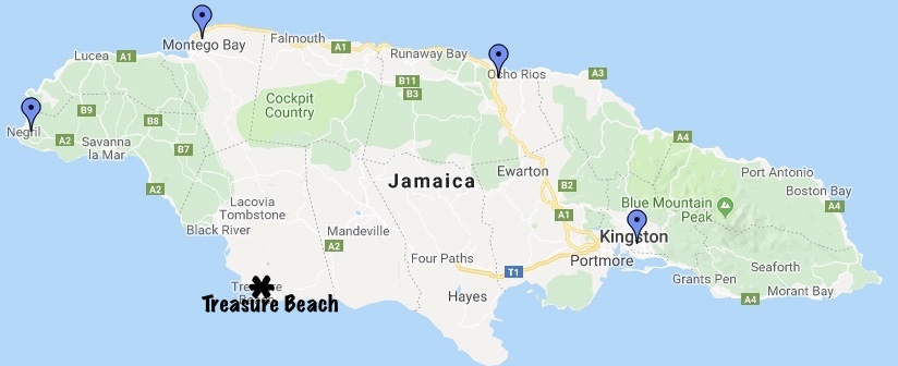 Map of Jamaica