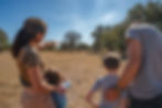 Family adventure spotting exotic animals on the ranch safari tour