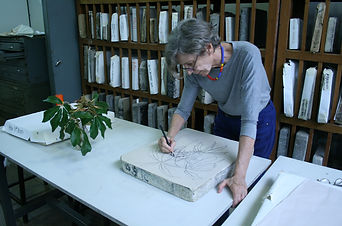 LILIANE DARDOT DESENHANDO NA PEDRA 2 (1)