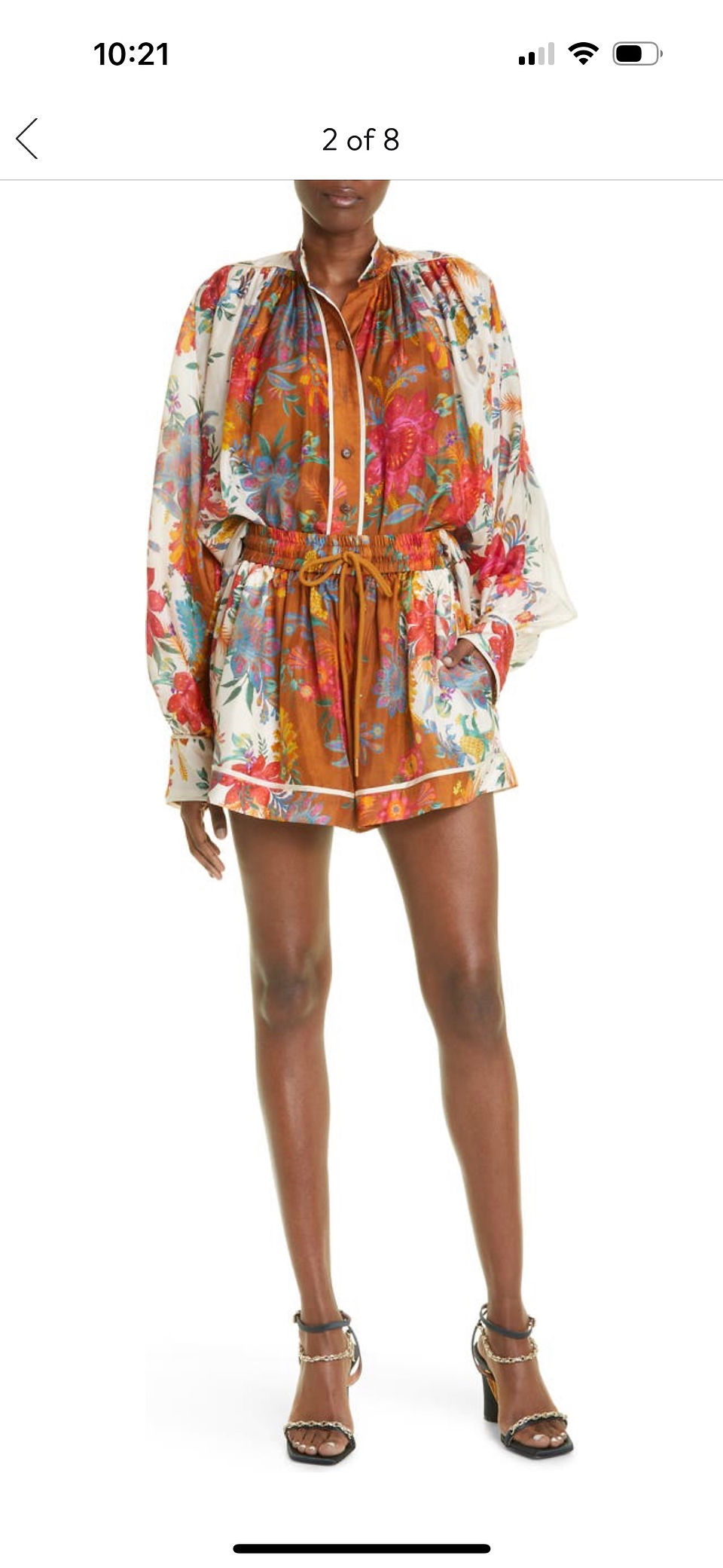 Zimmerman Ginger Floral Relaxed Fit Silk Blouse