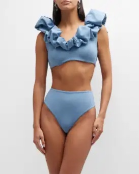 Maygel Coronel Lucila High-Rise Two-Piece Swimsuit