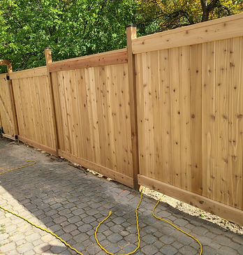 ezpostholes.ca wood fence construction bright cedar fence