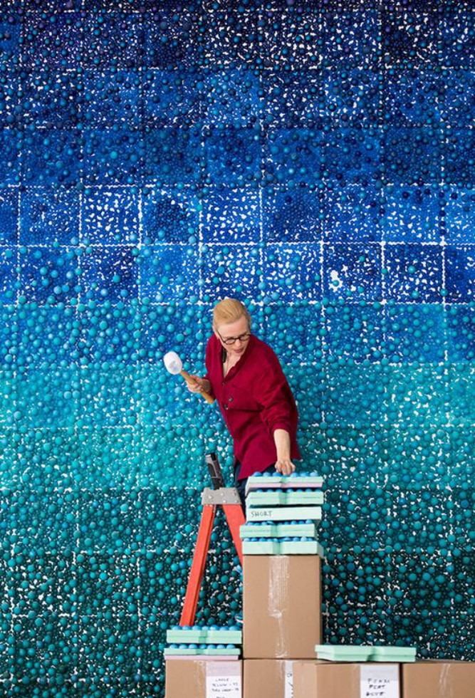 Carson Fox, "Blue Green Brainbow"