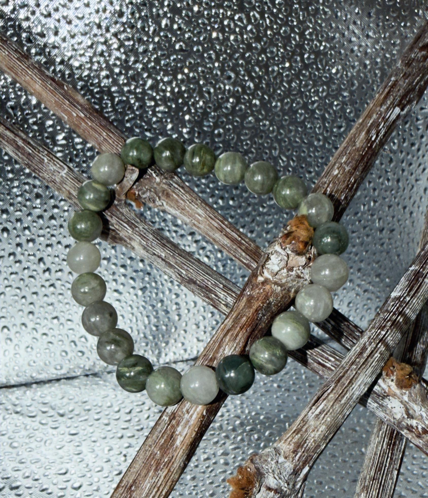 Bracelet Aventurine Verte 8mm - 17,8 cm