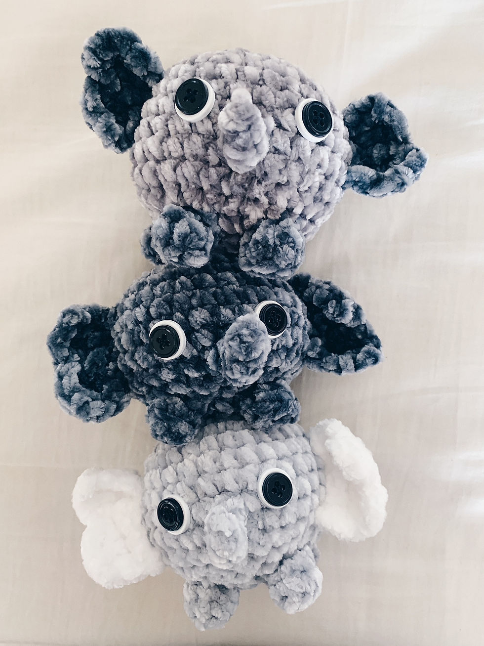 Velvet Crochet Elephant
