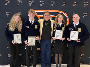 Central DeWitt FFA Sweeps at District Convention