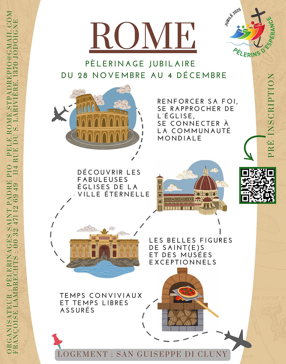  Pèlerinage Saint Padre Pio à Rome du 28 novembre au 4 décembre