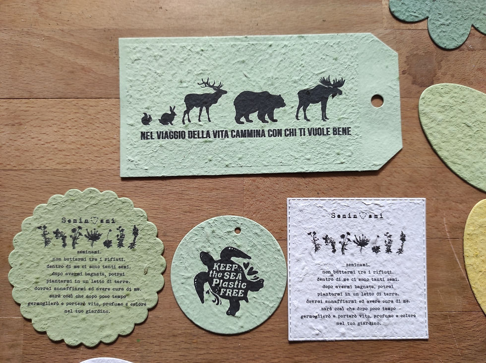 Miniatura: BIGLIETTO TONDO Piantabile di varie misure CON STAMPA PERSONALIZZATA