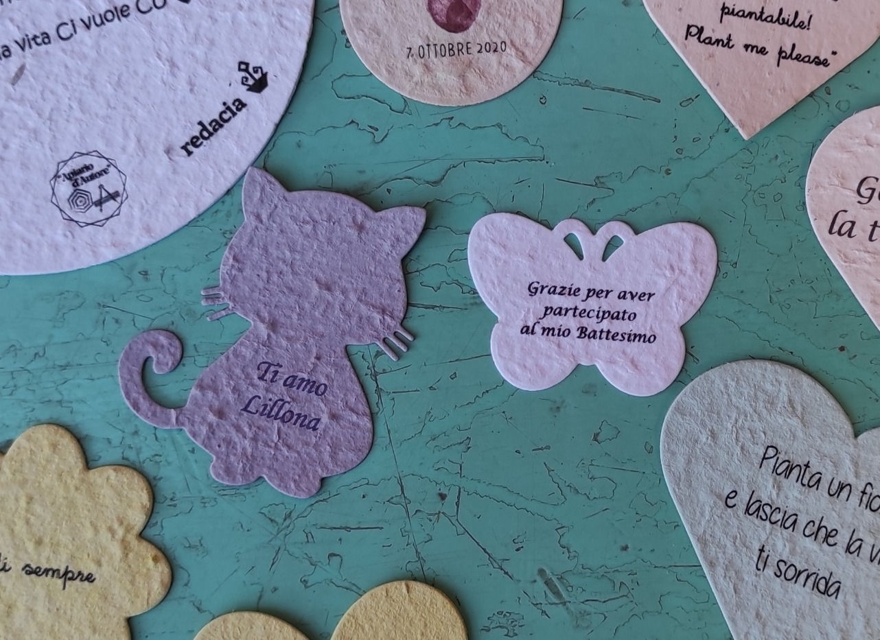 ANIMALI Piantabili a scelta CON STAMPA PERSONALIZZATA