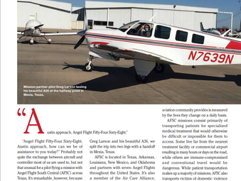 Angel Flight in a Bonanza