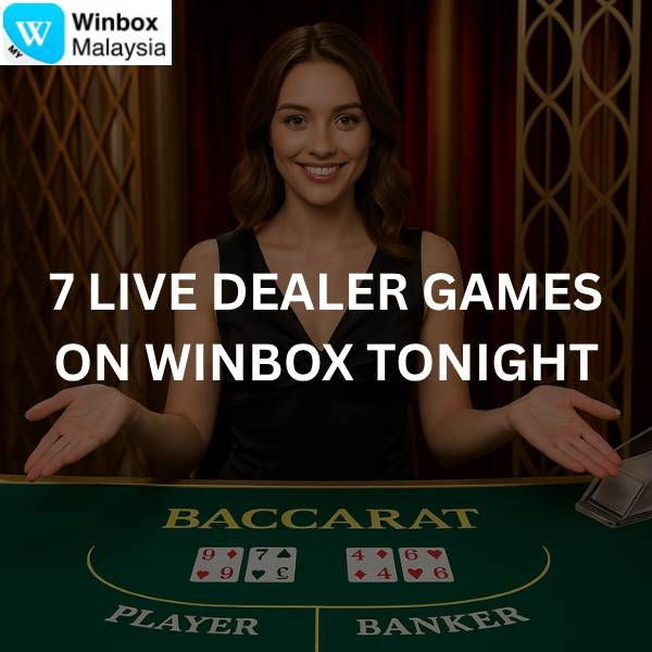 live dealer playing baccarat on winbox online casino