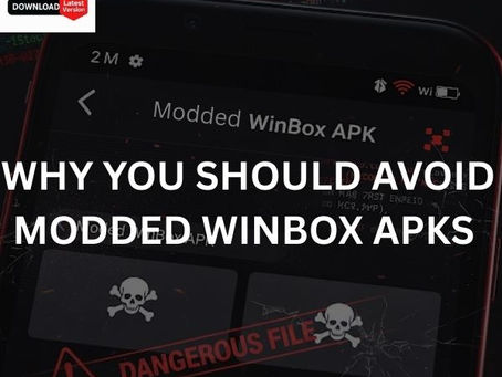 modded winbox apk should be avoided