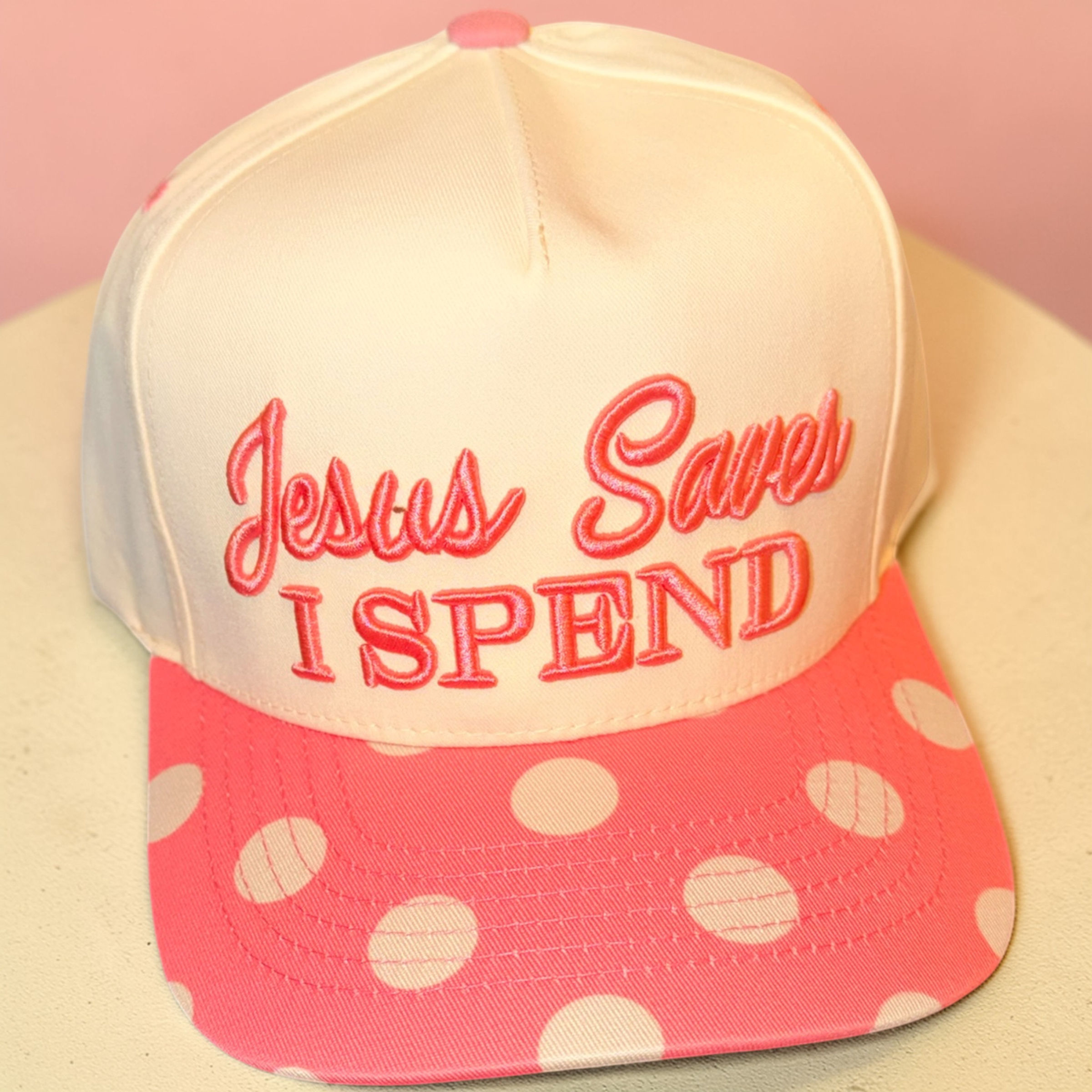 Jesus Saves…I spend trucker hat