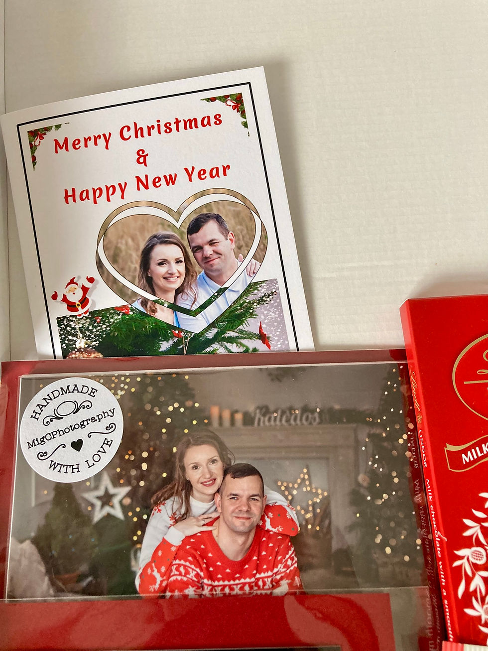 Thumbnail: Personalised Christmas Gift Box – Custom Photo Card & Magnetic Calendar & Treats