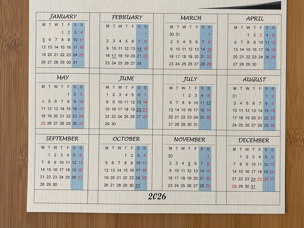 Thumbnail: Floral Wall Calendar 2026 With Lily Flowers