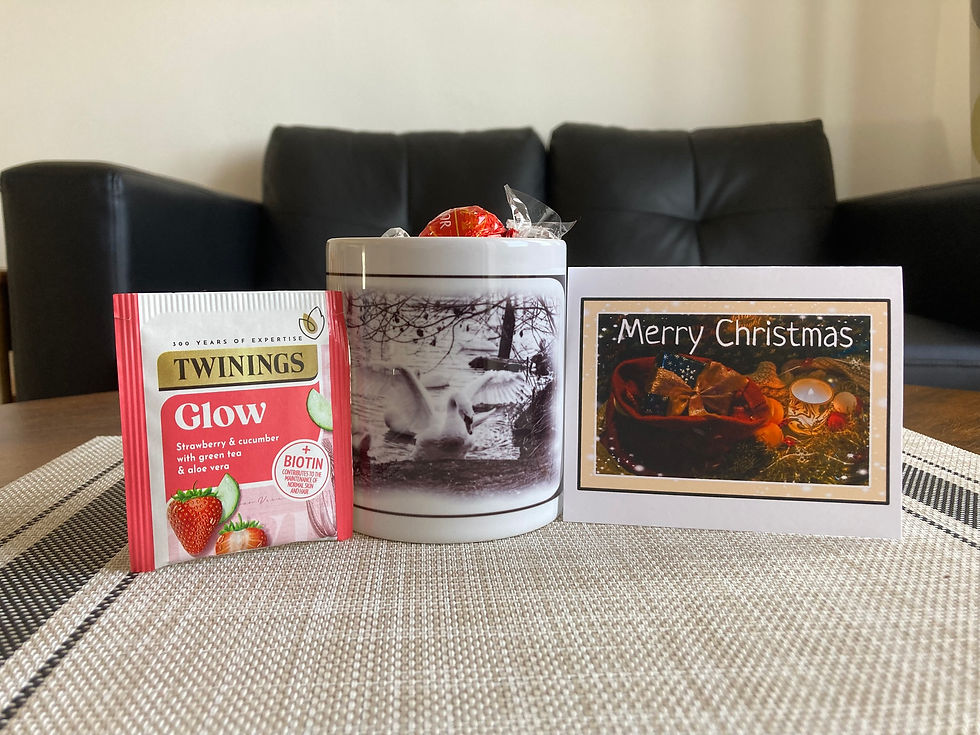 Thumbnail: Cosy Christmas Gift Set – Festive Mug, Tea Bag, Chocolate & Christmas Card