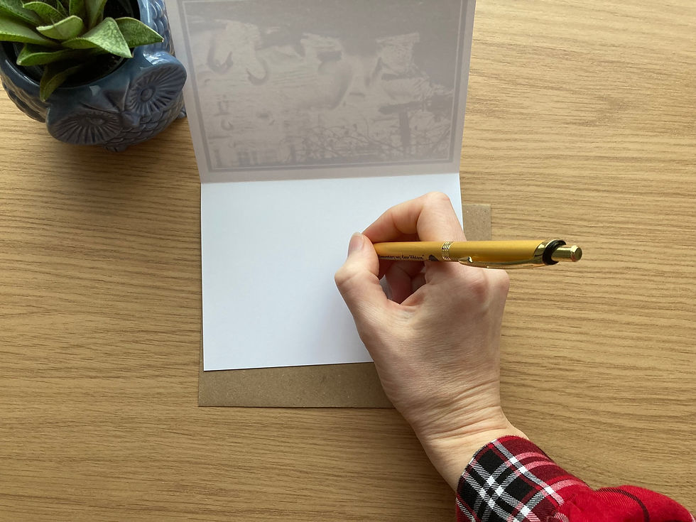 Thumbnail: Hand writing any occasion card with swans