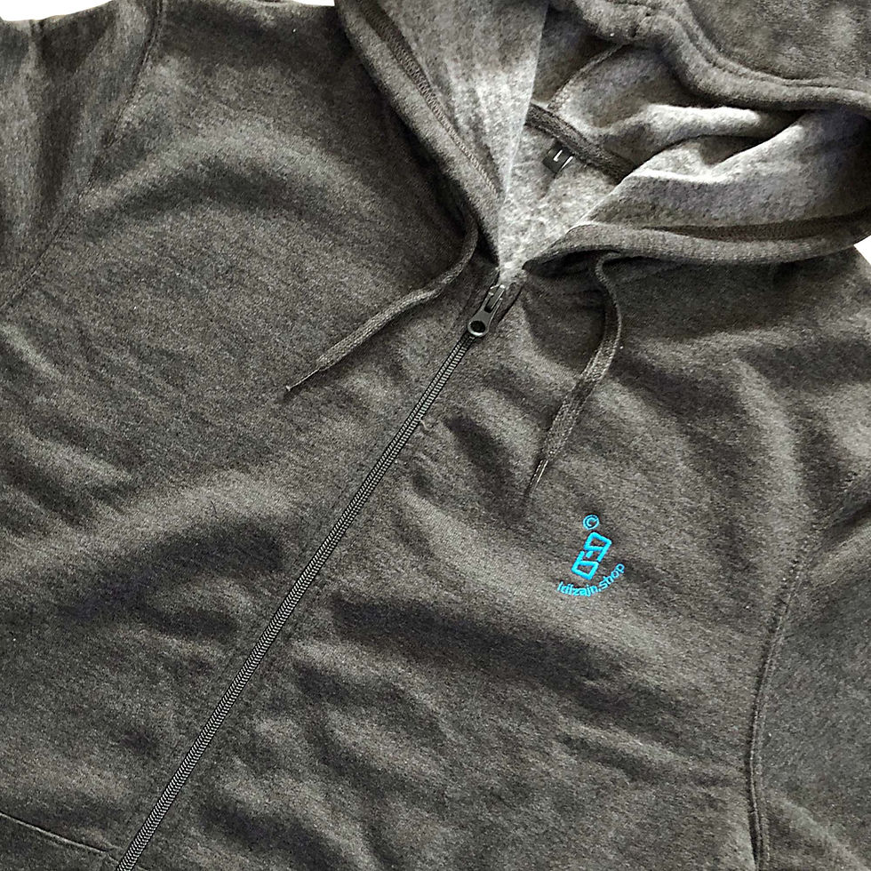 Thumbnail: Zip Hoodie RB_logo BK /Unisex-Canvas/ Idizajn.Shop