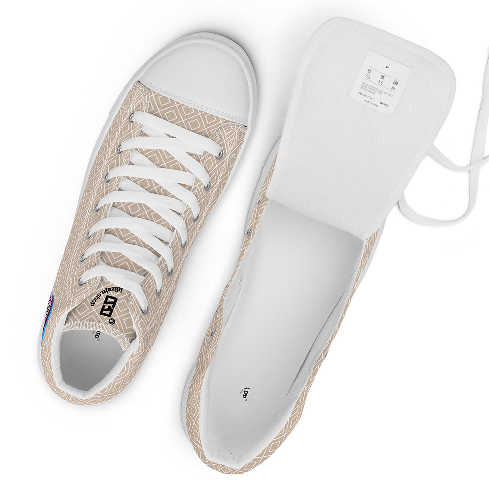 Thumbnail:  Shoes - RB_Cream /Men’s - HighTop - canvas/ Idizajn.Shop