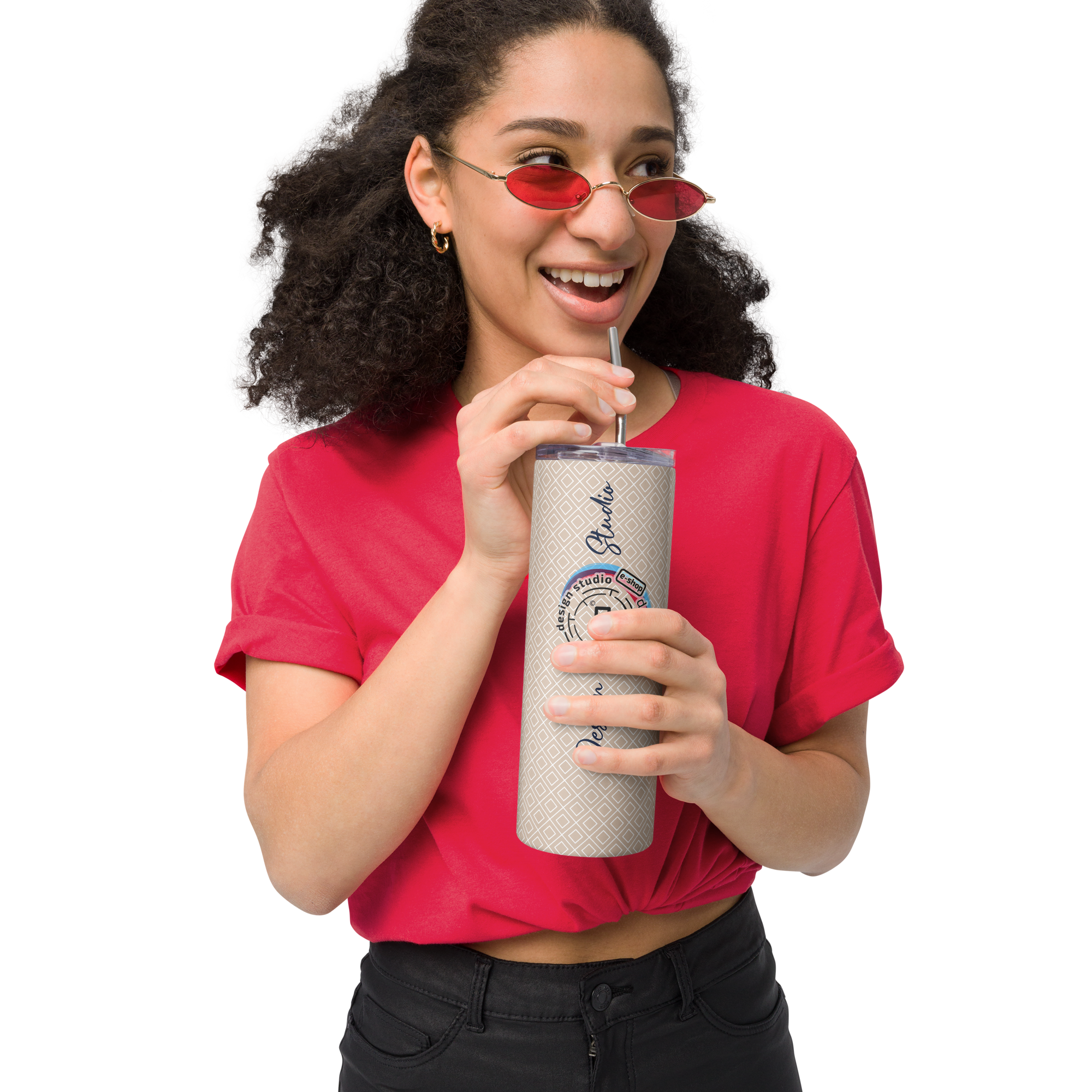 Stainless steel Tumbler - RB_Idizajn.Shop - Cream