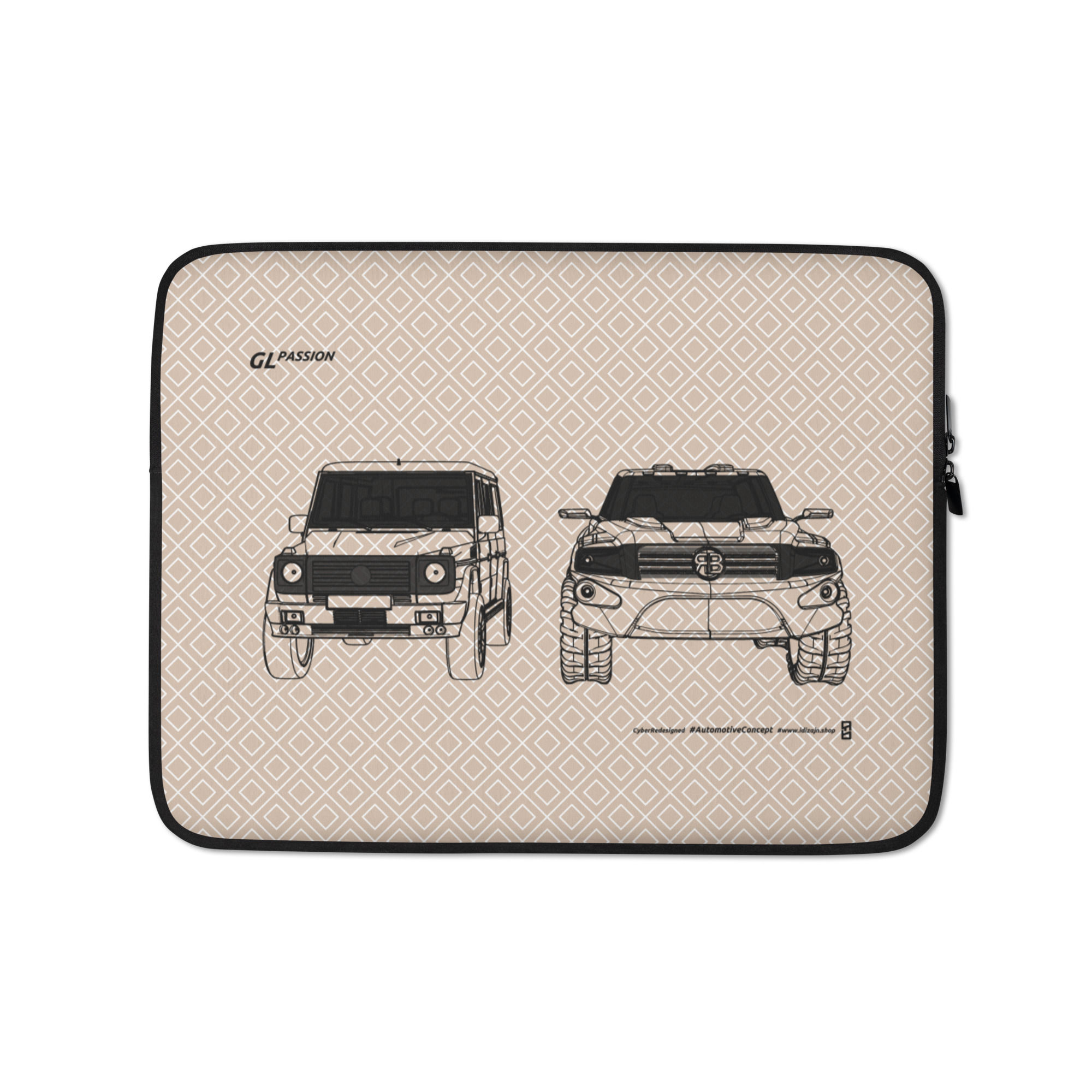 Laptop Sleeve GLpassion CyberRedesigned CREAM