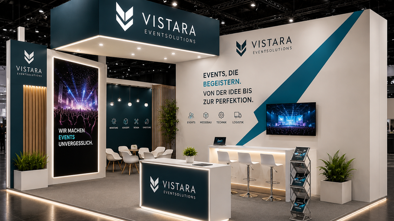 Visualisierung Event-Werbetechnik durch DEINEART WERBETECHNIK