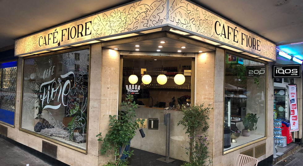 Leuchtreklame Cafe Fioere