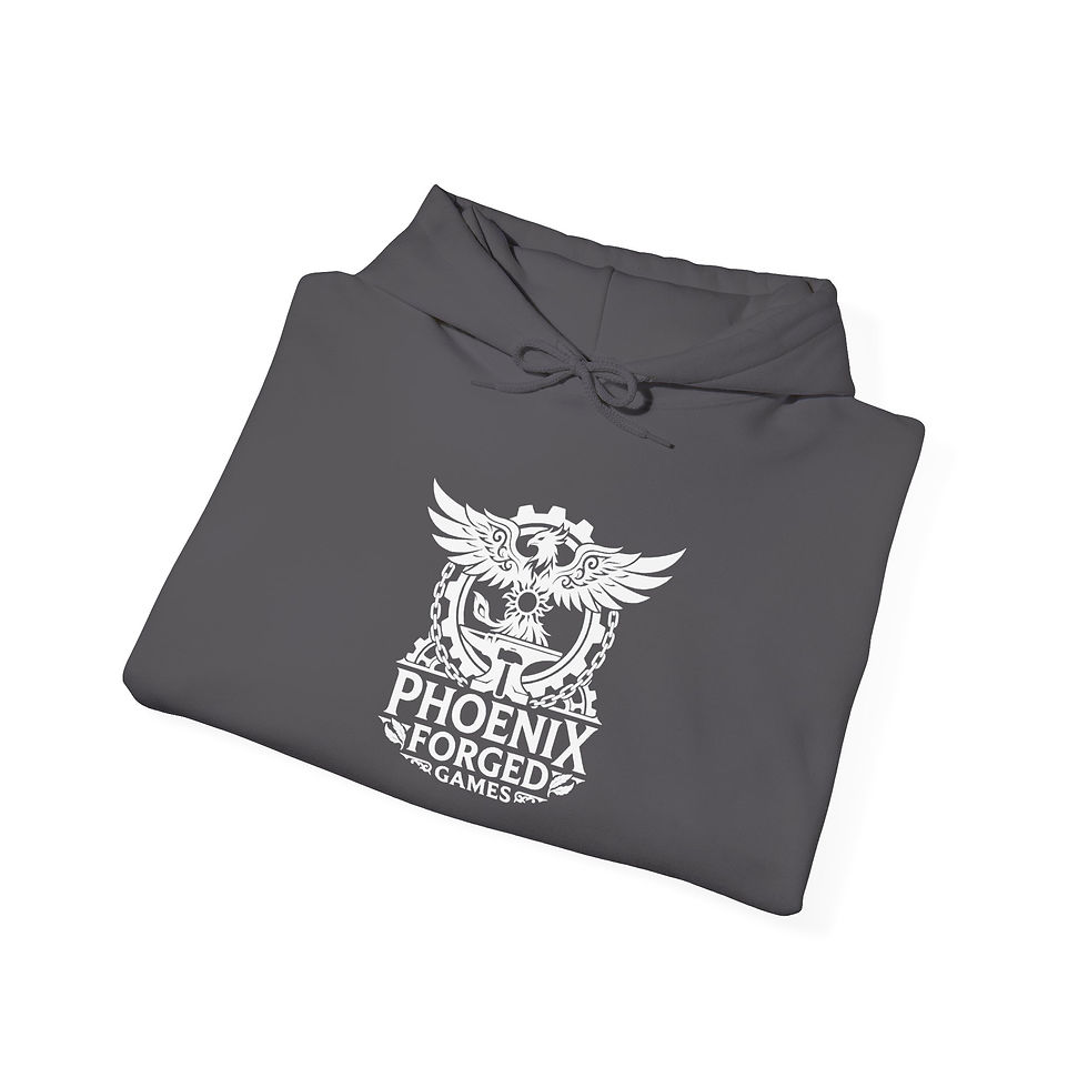 Thumbnail: Monsters of War Phoenix Forged Logo Hoodie — Gaming Clan Hooded Sweatshirt