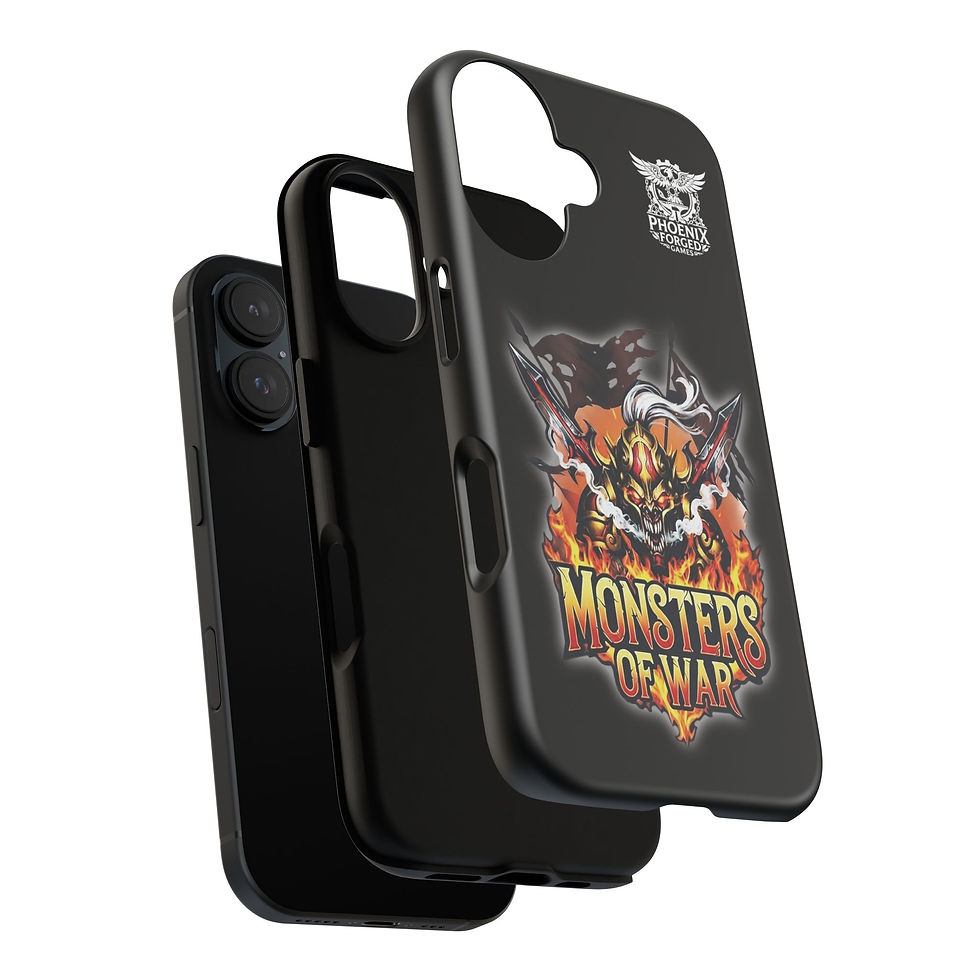 Thumbnail: Monsters of War Phone Case – Fiery War Armor Protective Cover