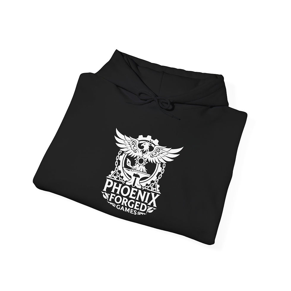 Thumbnail: Monsters of War Phoenix Forged Logo Hoodie — Gaming Clan Hooded Sweatshirt