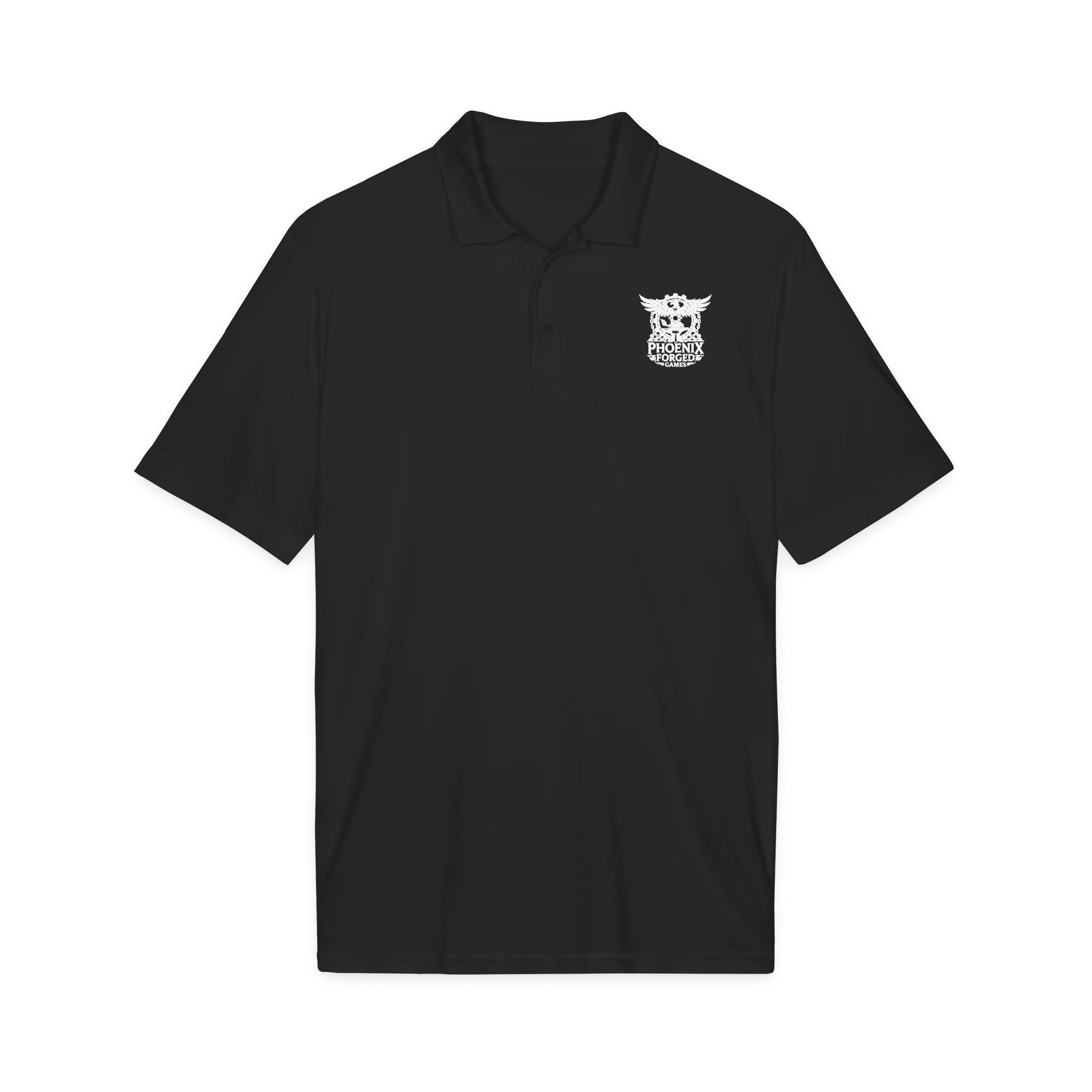 Phoenix Forged Crest Polo Shirt — Embroidered Phoenix Forged Crest