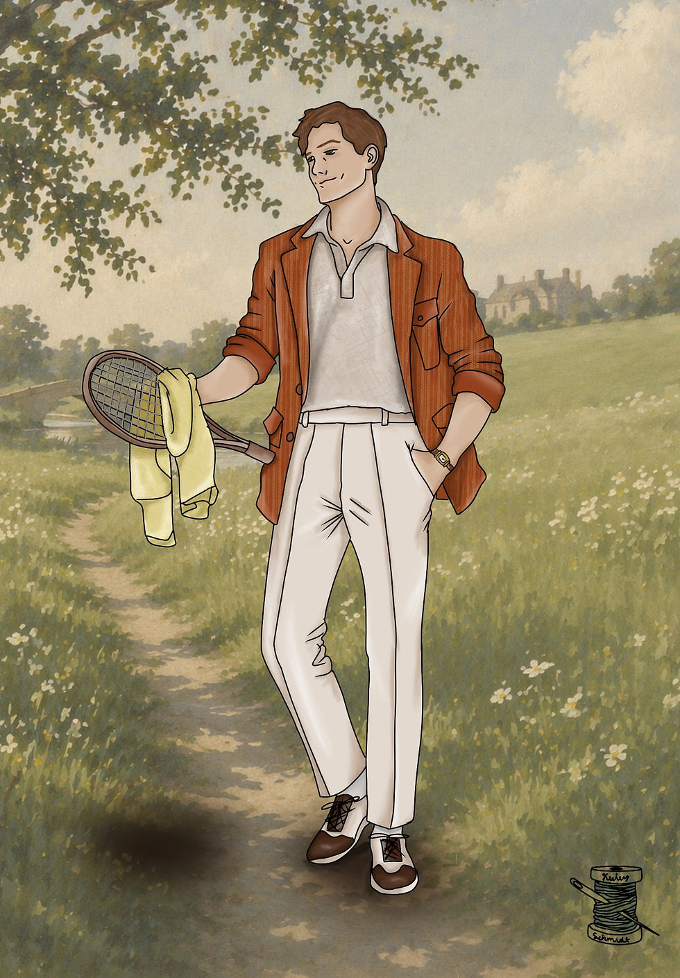 SIMON BLISS Costume 1, Act 1