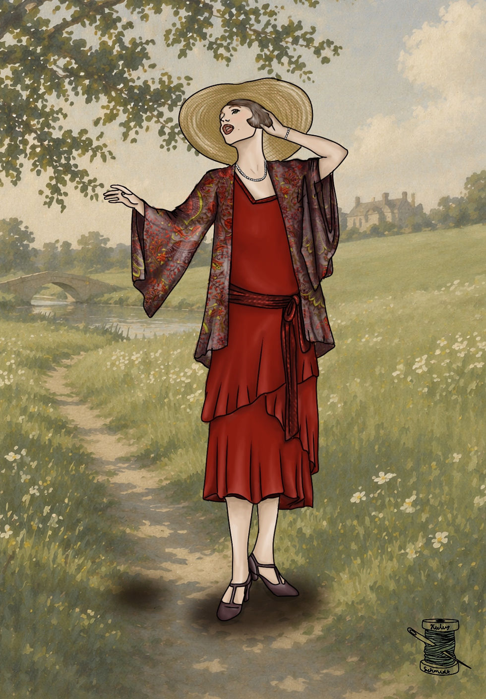 JUDITH BLISS Costume 1, Act 1