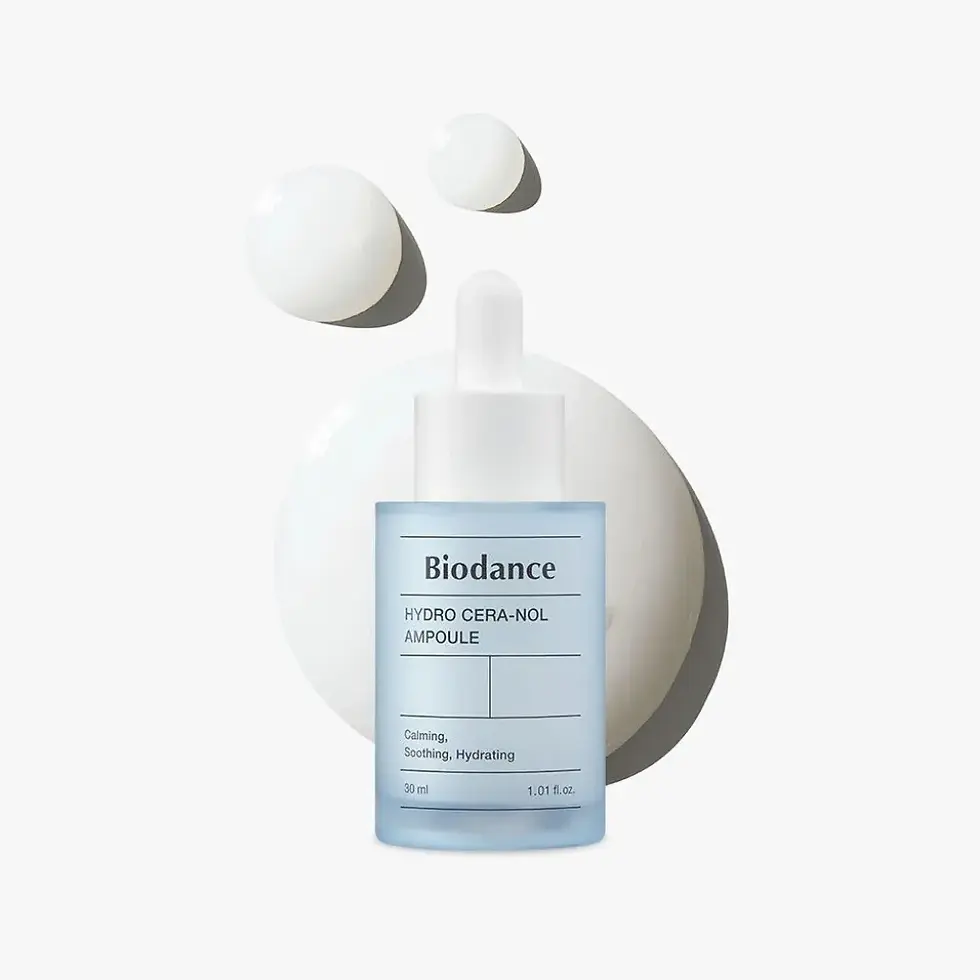 Miniature : Application de la Biodance Hydro Cera-nol Ampoule sur peau sensible