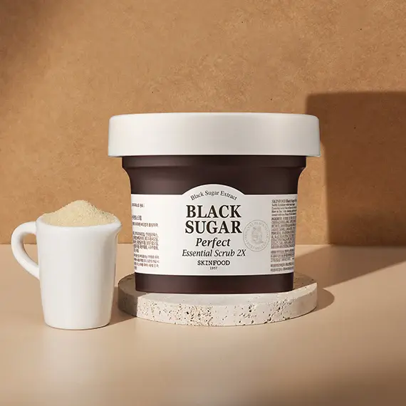 Miniature : Soin exfoliant coréen SKINFOOD Black Sugar Perfect Scrub 2X pour éliminer les points noirs