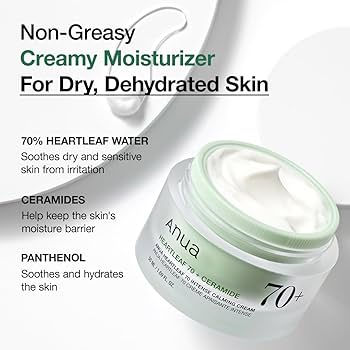 Texture crème onctueuse Heartleaf prélevée à la spatule